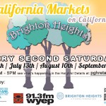 California Ave Markets June 8, July 13. Aug. 10 and Sept. 14 in Brighton Heights!